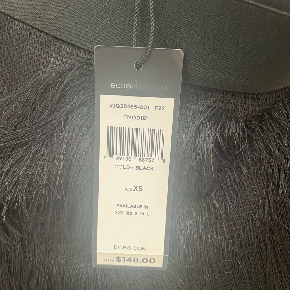 BCBGMAXAZRIA Fringe Skirt NWT - Picture 4 of 4